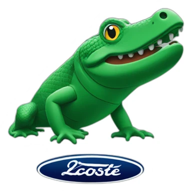 lacoste logo sticker