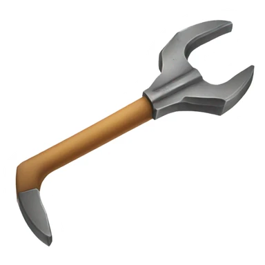 old metal crowbar for open boxes sticker
