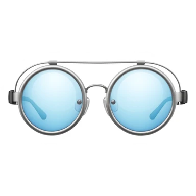Thin round goggles sticker
