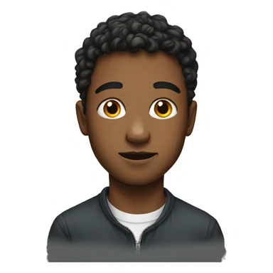 portrait of a young man sticker