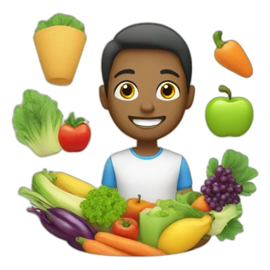 healthy eating sticker