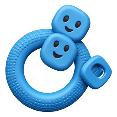 Teething toy sticker