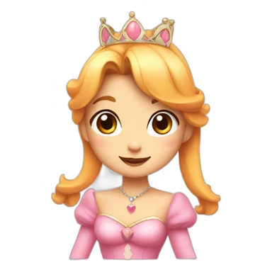 PRINCESS RABBIT PEACH sticker
