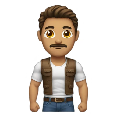 Hombre musculoso  sticker