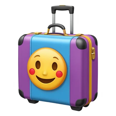 emoji suitcase sticker