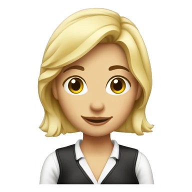 Bartender blond Girl sticker