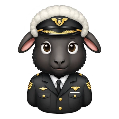 Black sheep as a pilot sticker