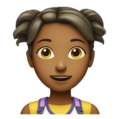 Girl with banana sticker