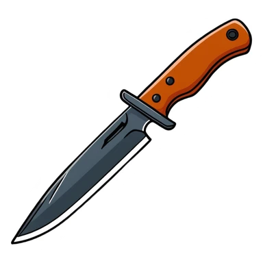 combat bushcraft knife sticker