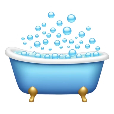 bathtub with bubbles sticker