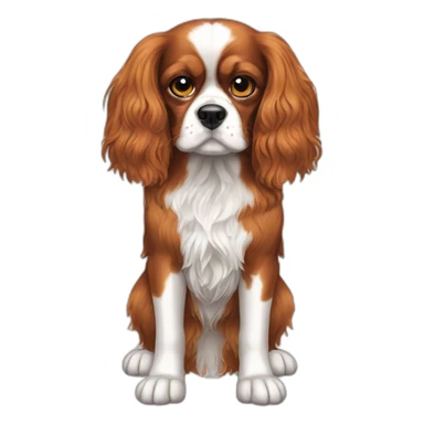 dog Cavalier King Charles Spaniel full height sticker
