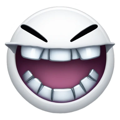 emoji with diamond grills on its teeth smiling sticker