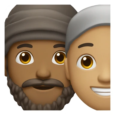 A Muslim has a beard sticker