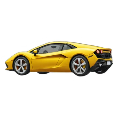 man with glasses in a supercar  sticker