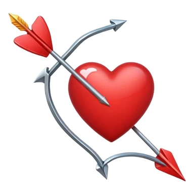 Heart with arrow sticker