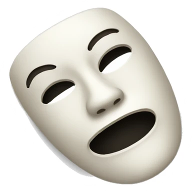 drama mask sticker