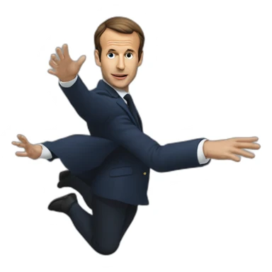 Macron levitation sticker