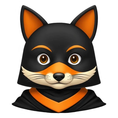 Animal zorro animado sosteniendo un neumático sticker