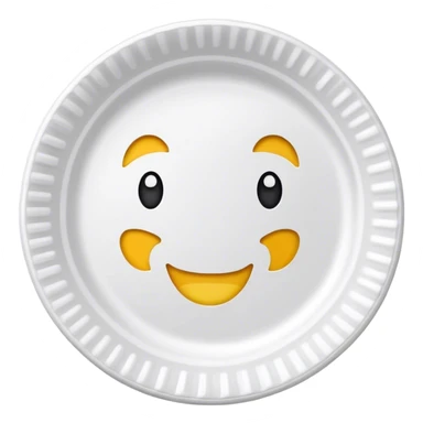 Paper plate sticker