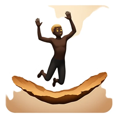 hunger falling into the void sticker