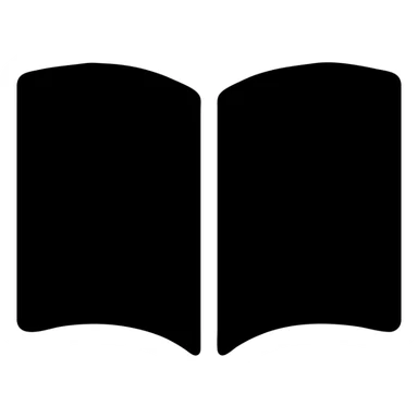 open book with blue cover solid filled icon sticker