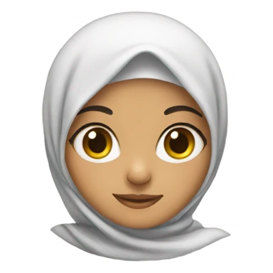 Muslim girl sticker