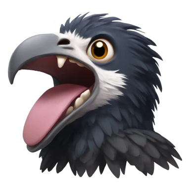 Condor laughing hard sticker
