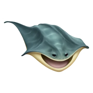 Smiley stingray sticker
