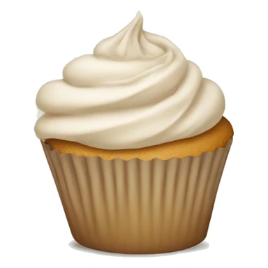 Neutral coloured cupcake sticker