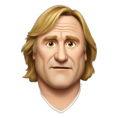 russian Gerard Depardieu sticker