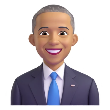 Barack Obama smiling sticker