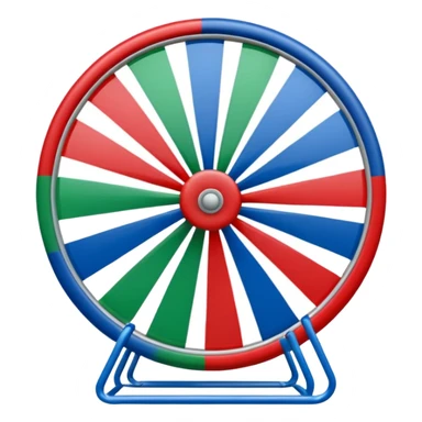 Drapeau bleu et vert avec une roue rouge zvec 24 rayon sticker