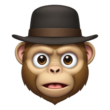 Angry Amish monkey sticker