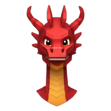 head hat Red dragon Minecraft delegate sticker