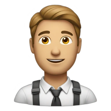 guy working 9-5 sticker