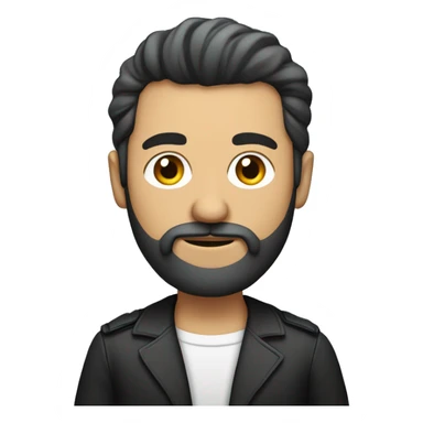 Homem de barba mexedo em computador  sticker