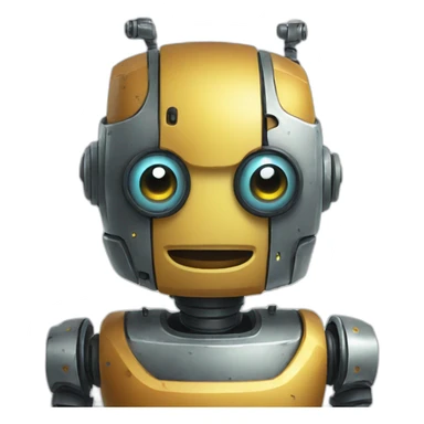 cunning robot sticker