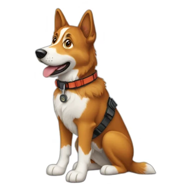 search and rescue dog sticker