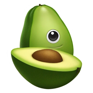 Un aguacate girasol sticker