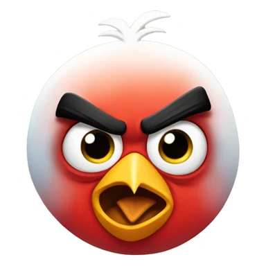 Cute angry bird  sticker