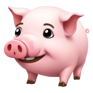 Pigging out sticker