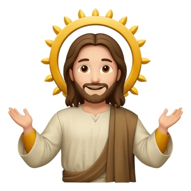 Jesus saludado sticker