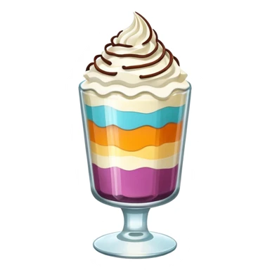 dessert in a glass sticker