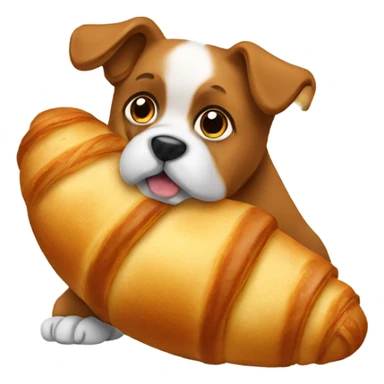 dog croissant sticker