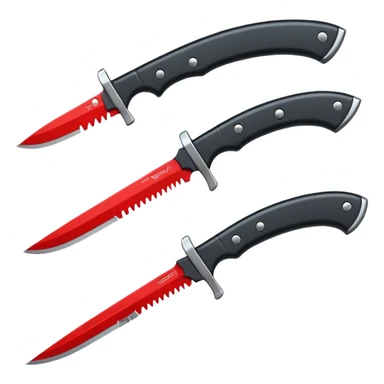 ninja knife sticker