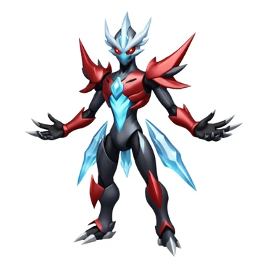Scizor-Darkrai-Kyurem-fusion, full body sticker
