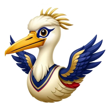 New Orleans Pelicans basketball mascot sticker
