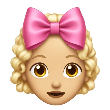 A pink coquette bow sticker