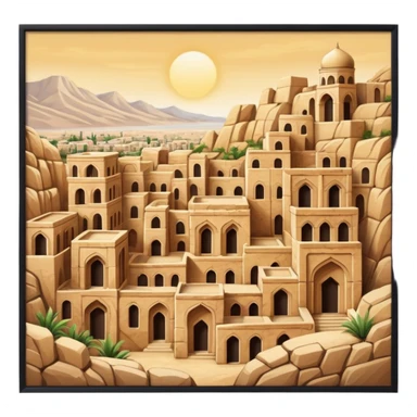 ancient persian city, no frame sticker