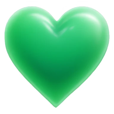Jade heart sticker